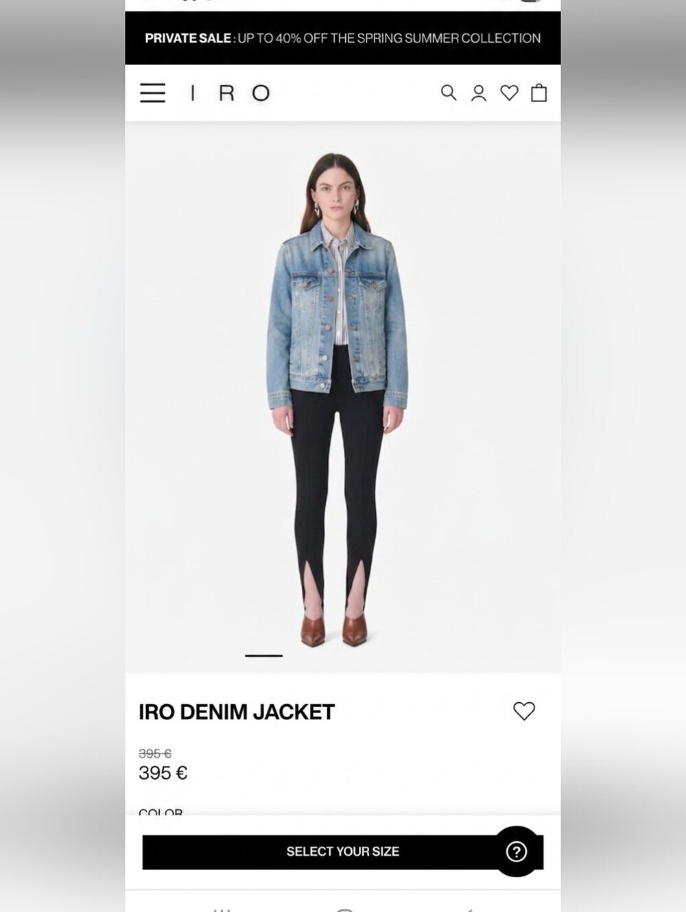 IRO Blue Jean Jacket